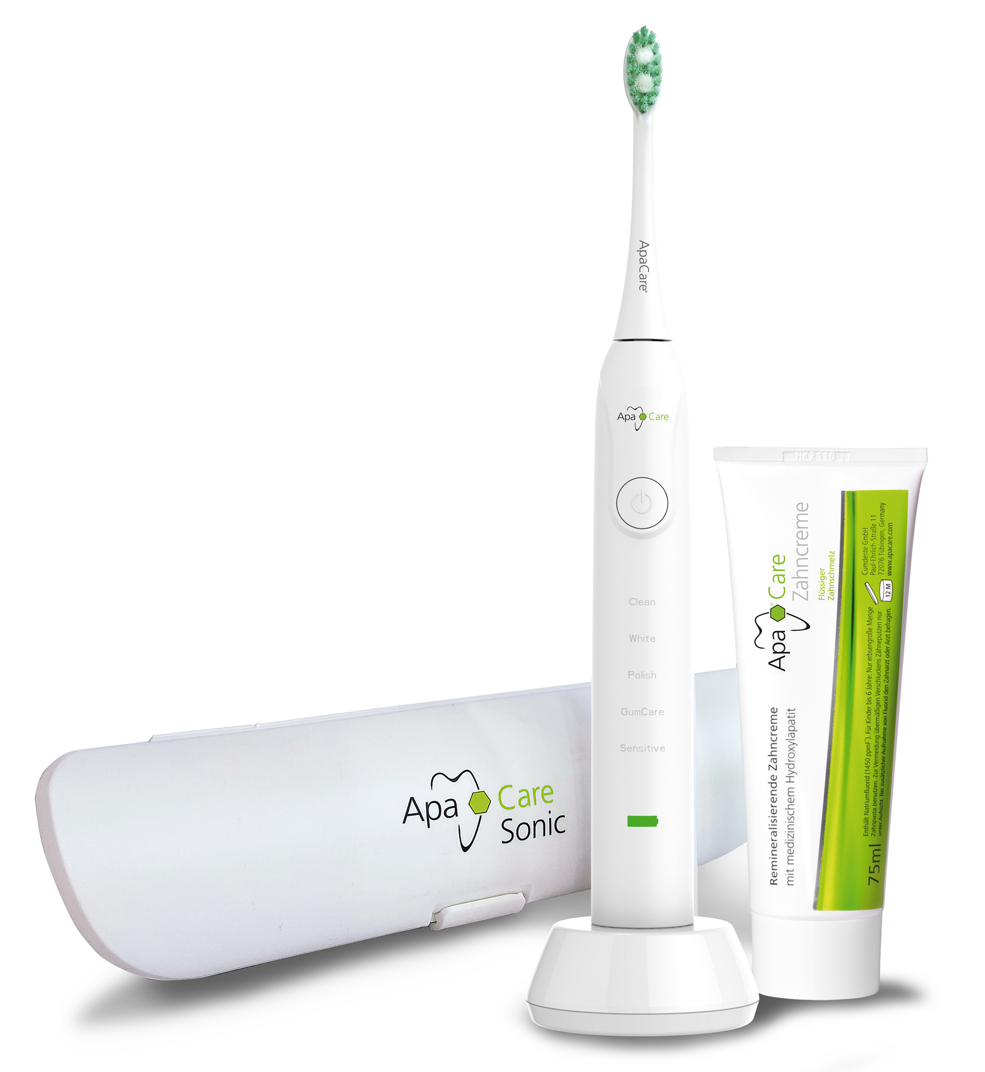 Sonic reisetui voor de  ApaCare Sonic tandenborstel met 2 reserveborstelhouders