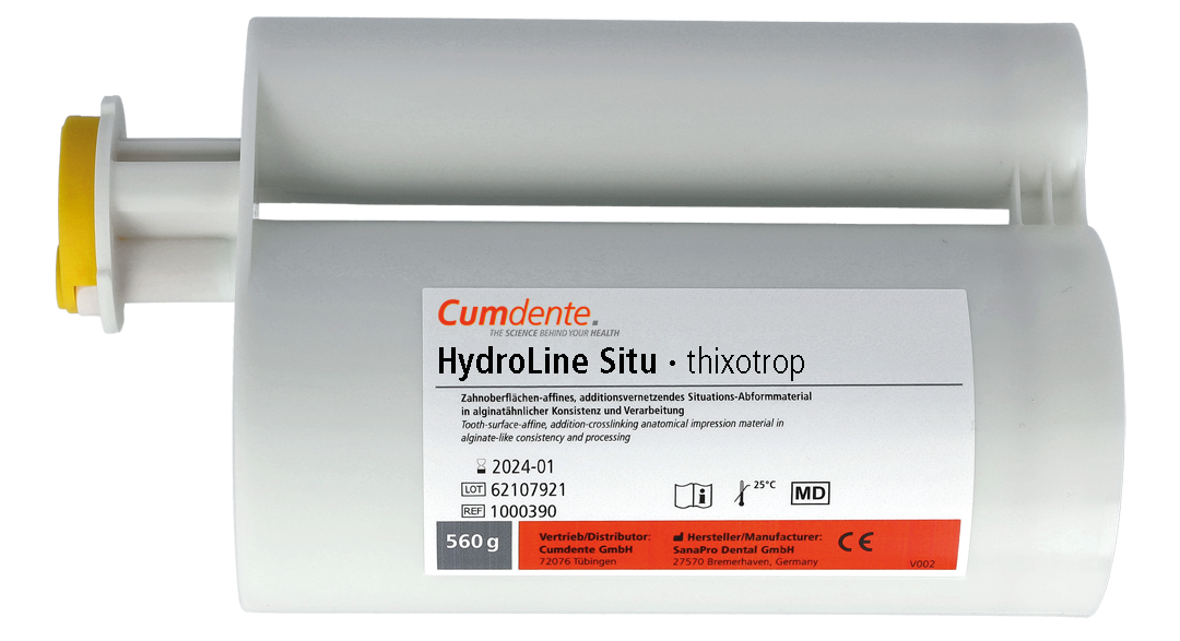 Hydroline thixotrop SITU super snel uitharden / Situatiesimulatie