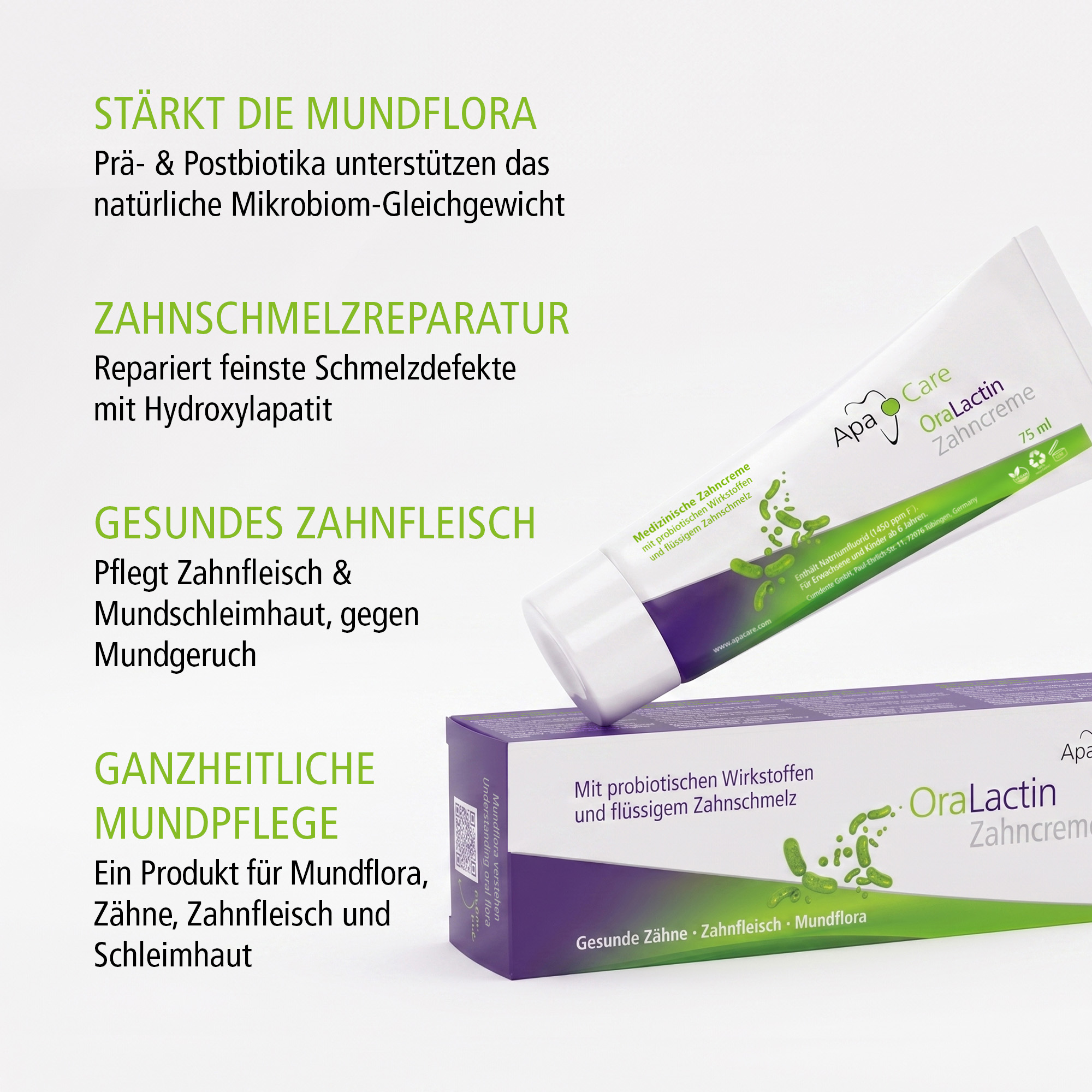 OraLactin pre- en postbiotische tandpasta