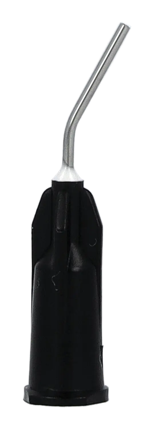Metalen canule zwart (dun)